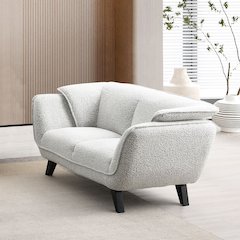 Nayeli Loveseat Light Gray Boucle