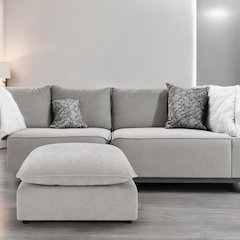 Marisa Modular Ottoman Beige Boucle