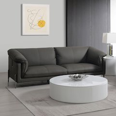 Tadi Sofa Black Top Grain Leather