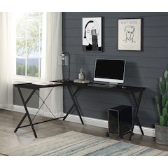 Demas Computer Desk Black