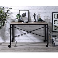 Oklarth Writing Desk Rustic Oak & Black