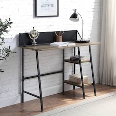 Garima Writing Desk Rustic Oak & Black