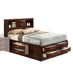 Ireland Eastern King Bed w/Storage Espresso
