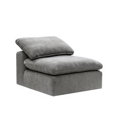 Naveen Modular - Armless Chair, Gray Linen