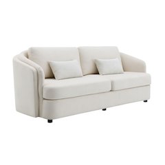 Mariko Sofa w/2 Pillows in Beige Linen