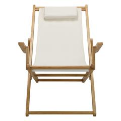 Sling Chair Natural Frame-Natural/Wheat Canvas