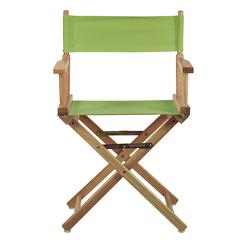 18" Director's Chair Natural Frame-Lime Green Canvas