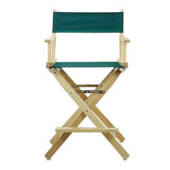 24" Director's Chair Natural Frame-Hunter Green Canvas