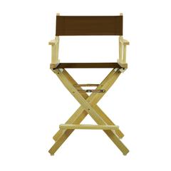24" Director's Chair Natural Frame-Brown Canvas