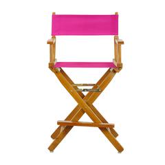 24" Director's Chair Honey Oak Frame-Magenta Canvas