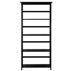 Montego 5-Shelf Bookcase-Black