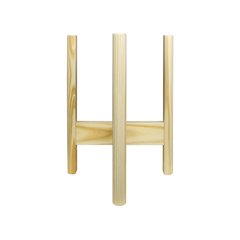 Mid-Century Modern Wood Plant Display Stand, Fit Up to 10"