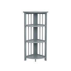 Wooden Bookcase with Open Shelves and Modern Design for Living Room