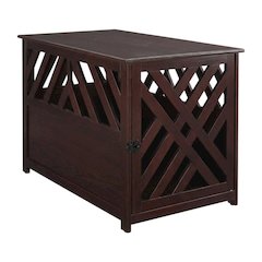 Espresso Wooden End Table with Sturdy Frame and Classic Design