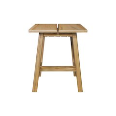 100% American Hardwood Rectangle Stool with Split Top