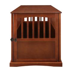 Pet Crate End Table - Walnut