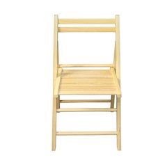 Casual Home Wooden Folding Chairs 2-Pcs Set - Natural