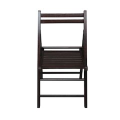 Casual Home Wooden Folding Chairs 2-Pcs Set - Espresso