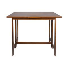 Solid Wood Folding Console to Dining Convertible Table