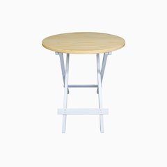 100% Solid Wood Round Folding Table