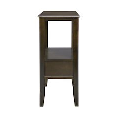 2-Tier Tall Side Table with Drawer - Java