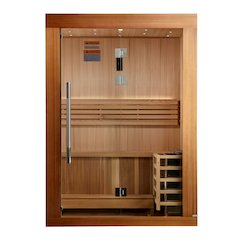Sundsvall Edition 2 Person Traditional Sauna - Canadian Red Cedar Interior