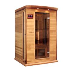 2-Person Low EMF (Under 8MG) FAR Infrared Sauna (Canadian Hemlock)