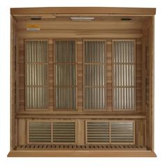 4-Person Low EMF (Under 8MG) FAR Infrared Sauna (Canadian Red Cedar)