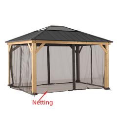 Universal Mosquito Netting for 11 ×13 ft Wood Framed Gazebos