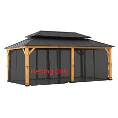 Universal Mosquito Netting for 12 ft. ×20 ft. Gazebos