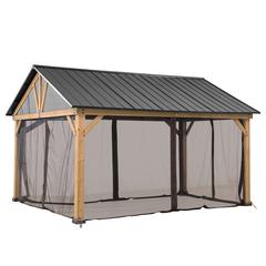 Universal Mosquito Netting for 13 × 15 ft Wood Framed Gazebos