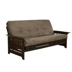 Contemporary Fabric Futon in Polyester Bedding with Comfortable Design