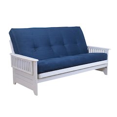 Deluxe Fabric Futon with Polyester Cover and Sturdy Frame for Lounge
