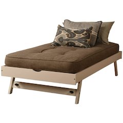 Pop Up-White Finish-Linen Stone Mattress