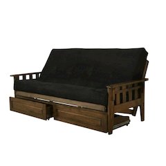 Comfortable Polyester Futon with Sturdy Frame