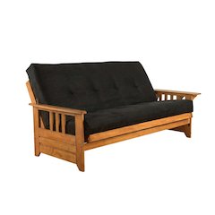 Premium Gray Futon with Polyester Fabric and Sturdy Frame for Lounge