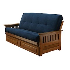 Gray Polyester Futons with Sturdy Frame for Comfortable Seating and Sleeping