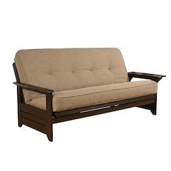 Foldable Neutral Polyester Futon with Sturdy Frame
