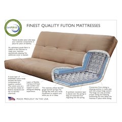 Tucson Frame-Rustic Walnut Finish-Linen Charcoal Mattress