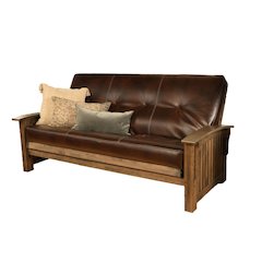 Washington Frame-Rustic Walnut Finish-Oregon Trail Java Mattress