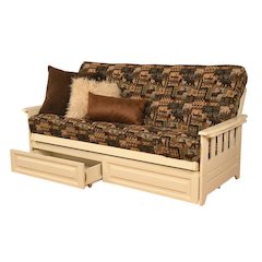 Convertible Futon Mattress with Polyester-Cotton Blend Fabric