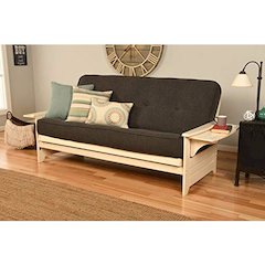 Phoenix Frame/Antique White Finish/Linen Charcoal Mattress