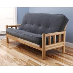 Lodge Frame-Natural Finish-Marmont Thunder Mattress