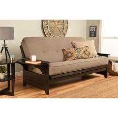 Phoenix Frame-Espresso Finish-Linen Stone Mattress