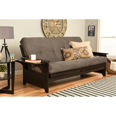 Phoenix Frame-Espresso Finish-Suede Gray Mattress