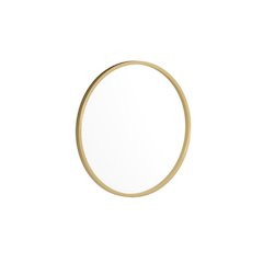 20" Round Gold Metal Framed Wall Mirror - Large Accent Mirror for Bathroom, Vanity, Entryway, Dining Room, & Living Room