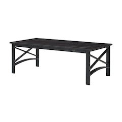 Oil-Rubbed Bronze Outdoor Coffee Table with Sturdy Design and Anti-Tip Hardware