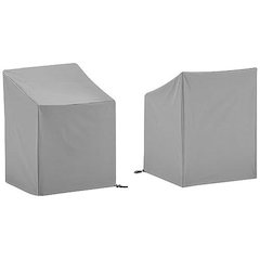 2Pc Outdoor Dining Arm Chair Furniture Cover Set - 2 Dining Arm Chairs