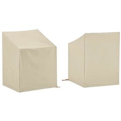 2Pc Outdoor Dining Arm Chair Furniture Cover Set - 2 Dining Arm Chairs
