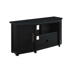 Corner TV stand for 50+ inch TVs with sturdy construction and sleek design